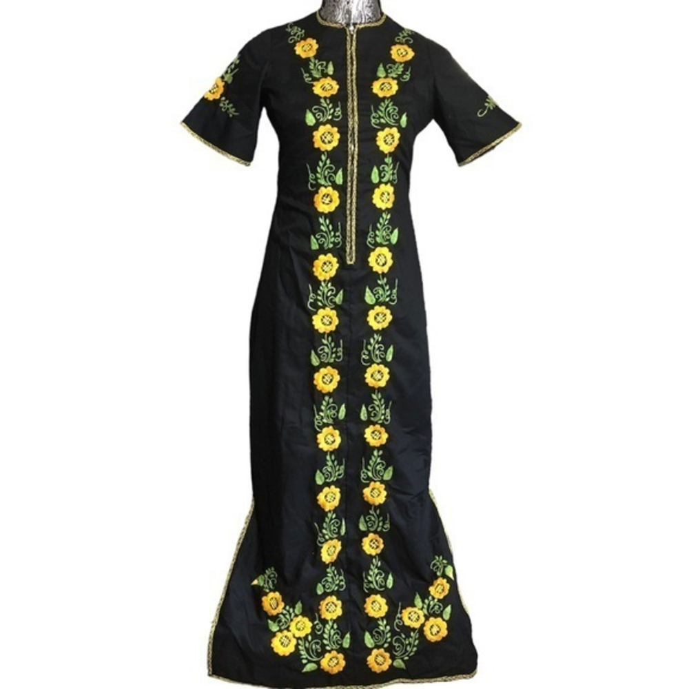 Embroidered‎ sunflower dress